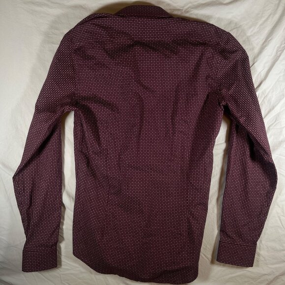 Express Shirt Mens Set of 2 Slim Fit Long Sleeve Button-Up SZ S Polka Dot - Picture 5 of 16